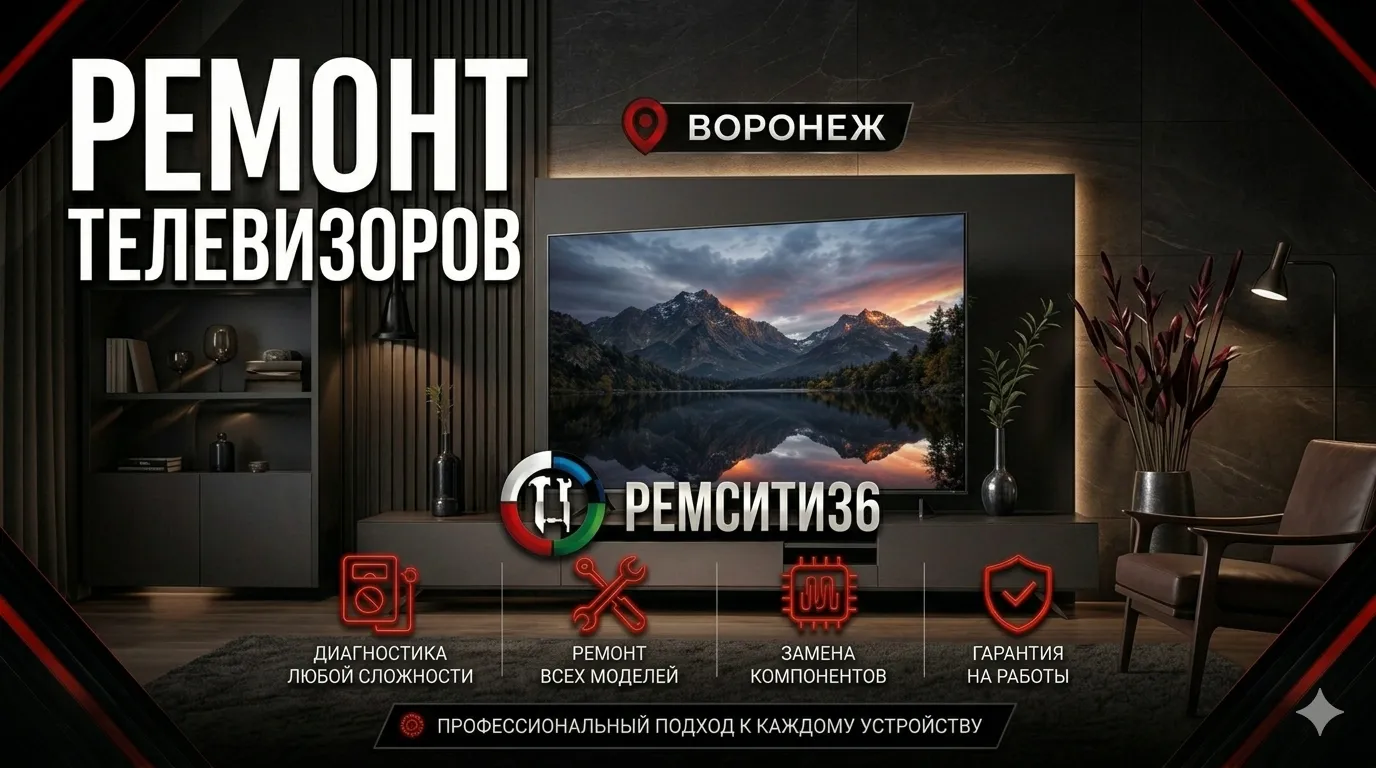 Ремонт телевизора в Ремсити36, Воронеж