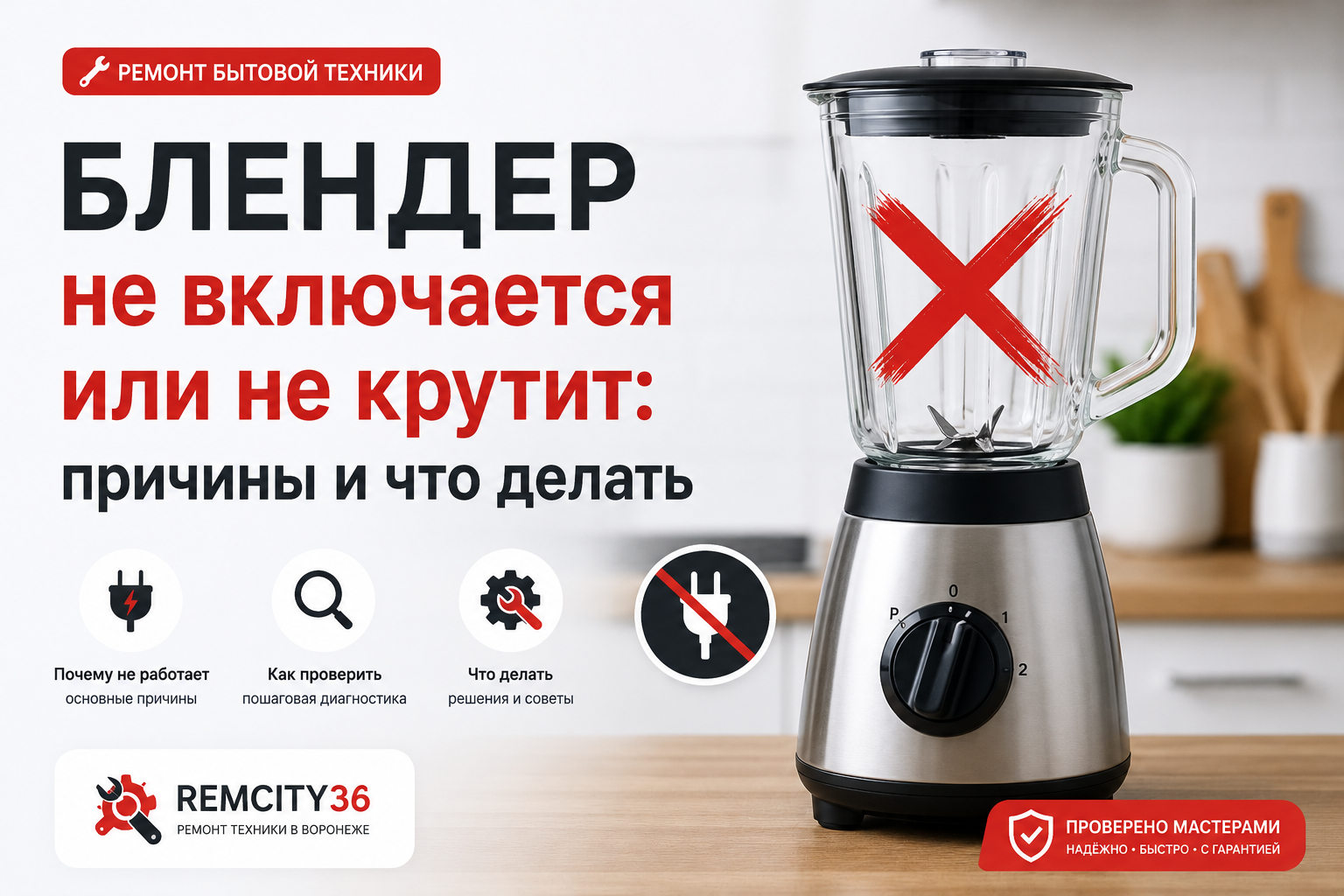 Блендер не включается или не крутит: причины и что делать