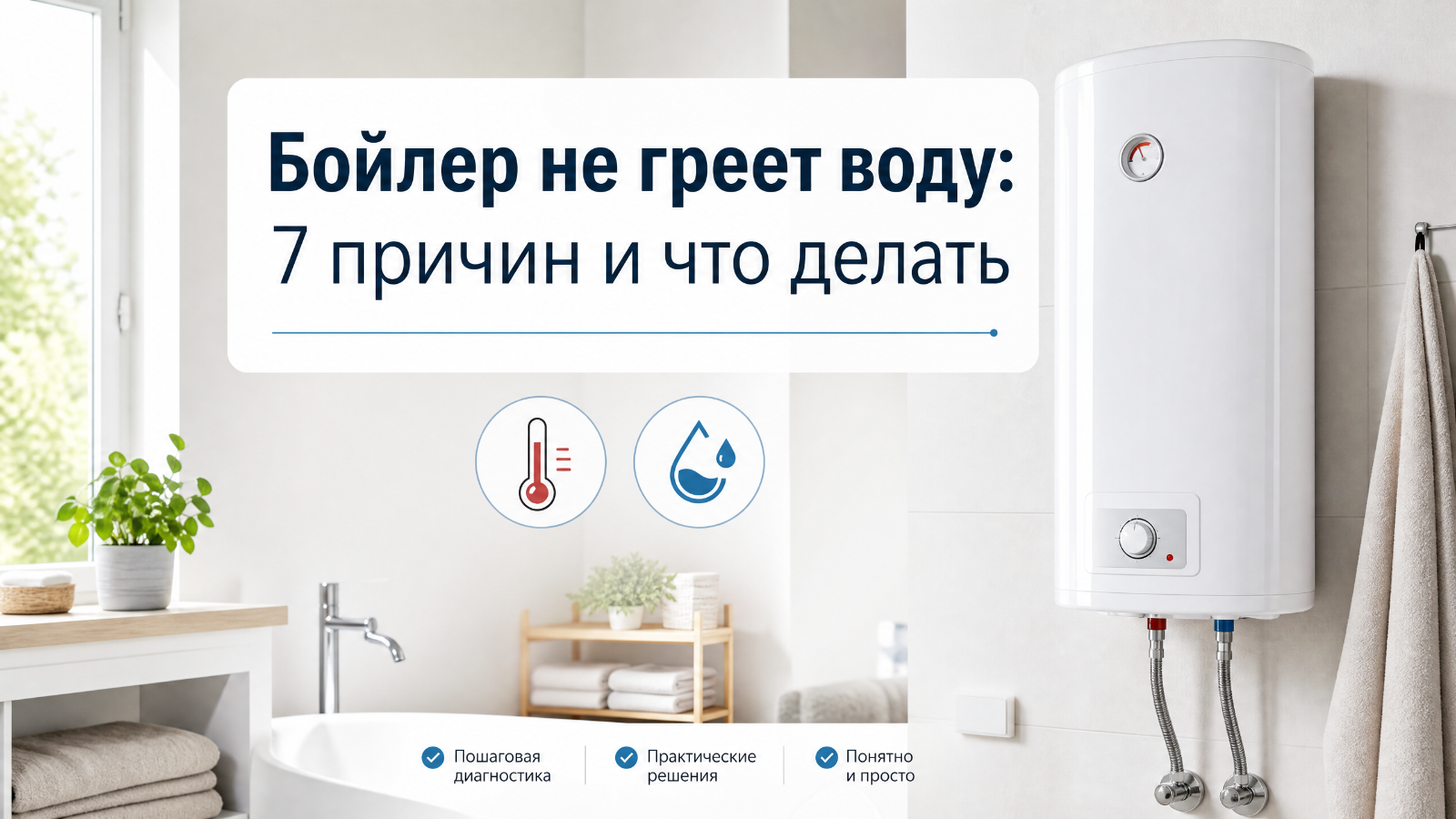 Бойлер не греет воду: 7 причин и что делать
