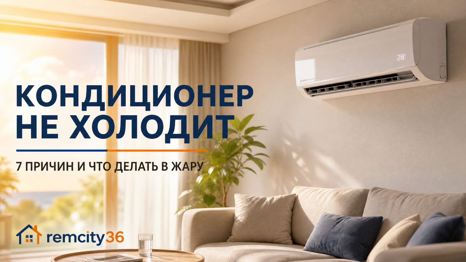 Кондиционер не холодит: 7 причин и что делать в жару